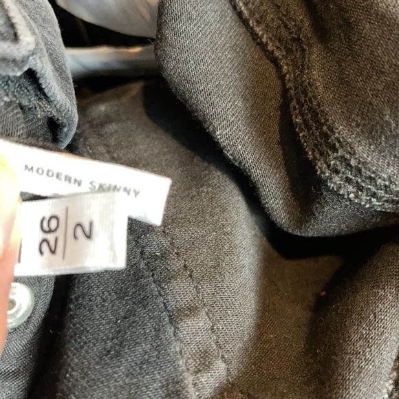 Loft Modern Skinny Black polka dot jeans size 26 - Picture 9 of 9